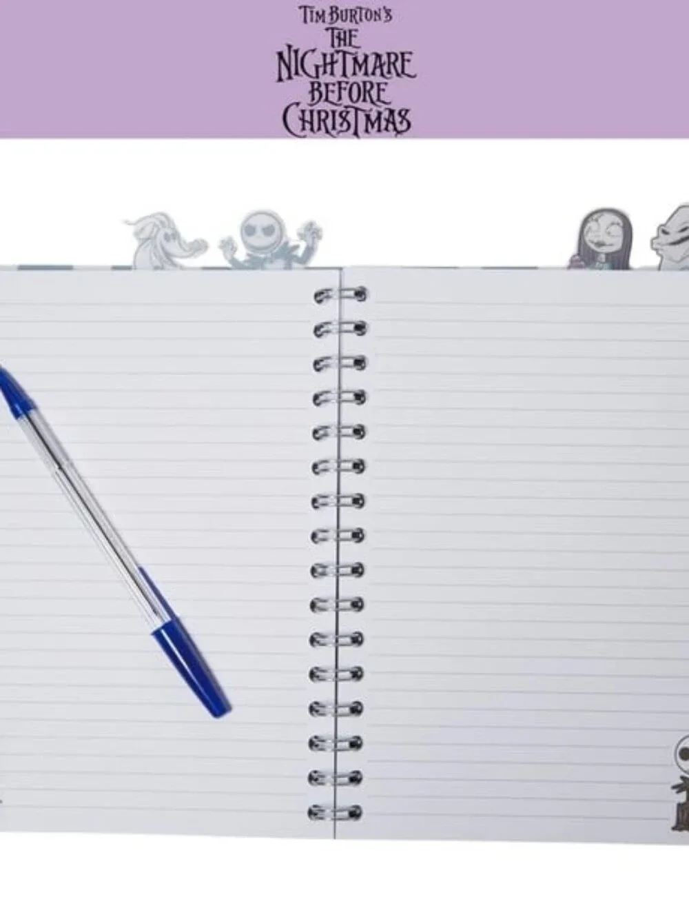 The Nightmare Before Christmas Sally & Jack Spiral Notebook - Purple